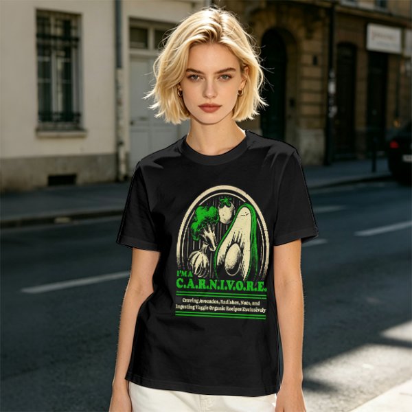 I'm a Carnivore Funny Vegetable Graphic T-Shirt