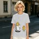 Olive T-Shirt With Funny Cookie In Coffee Cup Print