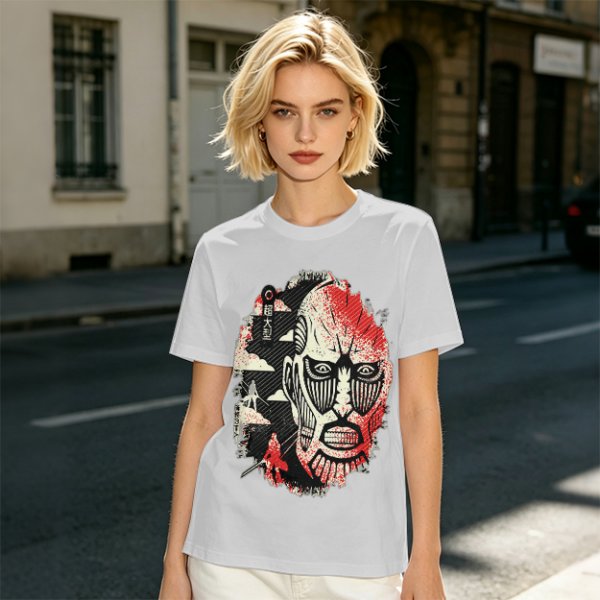 Attack on Titan Colossal Titan Graphic Olive T-Shirt