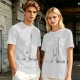 Olive Green Oversized T-Shirt With Abstract Line Art Print