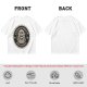 Olive T-shirt with 'Cause of Death No Kisses' Skeleton Graphic
