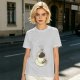 Olive T-Shirt With Hot Cocoa Cup And Marshmallows Graphic Print