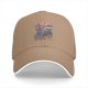 Black baseball cap with Hellfire Tiki Club graphic print