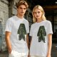 Olive T-shirt with Earth Bender Silhouette Graphic