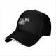 Black baseball cap with a snake holding a FREE HUGS sign and a mouse