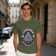 Olive Graphic T-Shirt with Shitstorm Survivors Club Cartoon Print