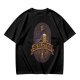 Olive green t-shirt with Skeletor Evil Ale beer graphic
