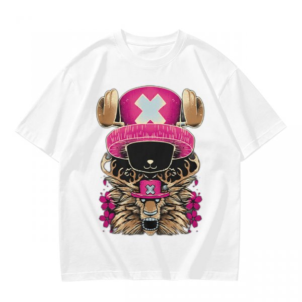 Olive T-Shirt with Tony Tony Chopper Lion Art Print