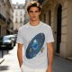 Olive T-Shirt With Cookie Monster Space Galaxy Cookie Print