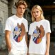 Olive T-Shirt Featuring Cowboy Goofy Cartoon Graphic