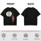 Olive green t-shirt with funny 'I'm a little chili' cartoon chili print
