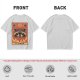 Olive T-Shirt With Raccoon El Diablo Tarot Card Print
