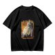 Olive green t-shirt with Totoro 'Spirits' graphic print