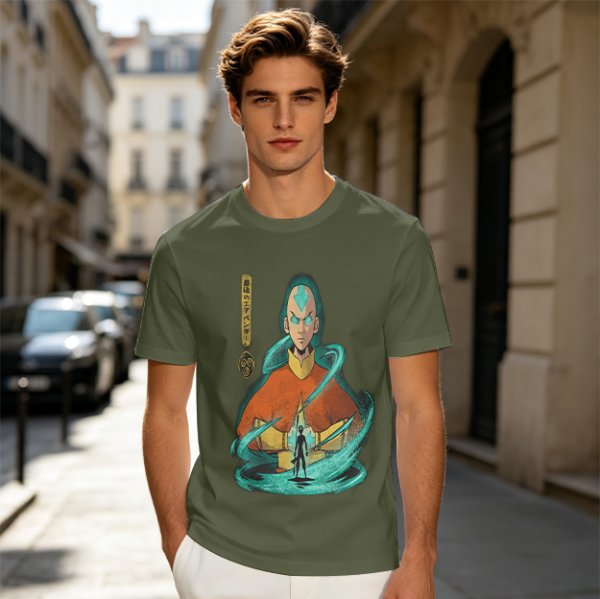Avatar Aang Airbender Graphic Tee for Anime Fans