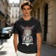 Olive T-Shirt With Meditating Wise Old Man And Dragon Art Print