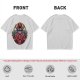 Orc-like magical creature graphic olive green t-shirt