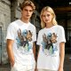 Olive T-Shirt With Elemental Bender Artwork Print