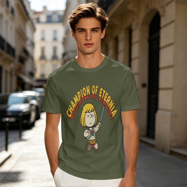 Champion of Eternia Cartoon Character Graphic T-Shirt