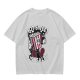 Olive T-Shirt with 'Not Sweet Just Salty' Cartoon Popcorn Print