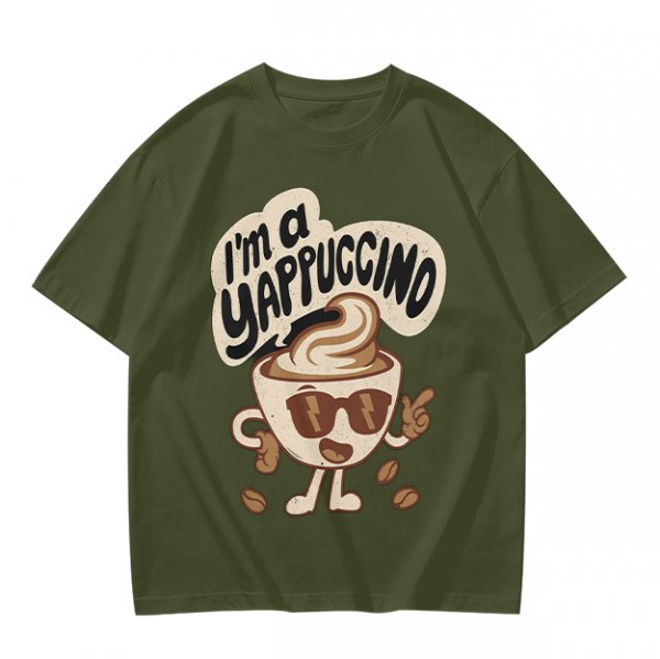 I'm a Yappuccino Coffee Cup Character Graphic T-Shirt