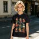 Christmas Capybara Characters Graphic T-Shirt