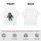 Olive T-Shirt with Floating Astronaut Graphic Print