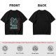 Olive T-Shirt With Neon White Dragon Graphic Print