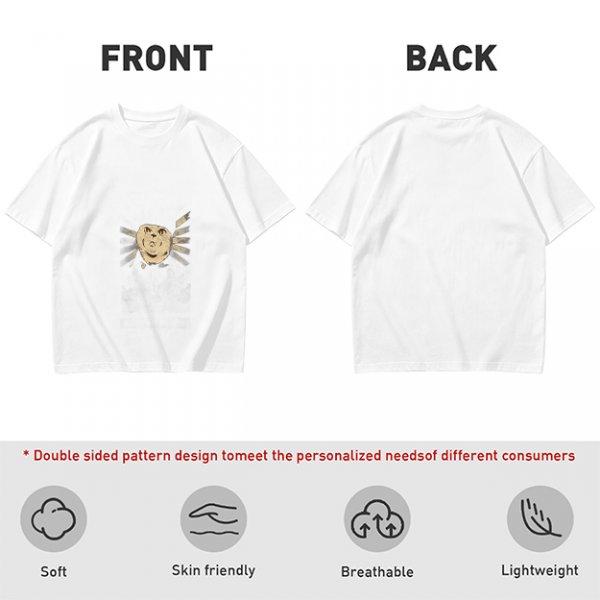 Olive Green T-Shirt With Surprised Face Graphic Print