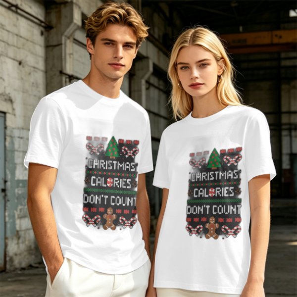 Christmas Calories Don't Count Ugly Christmas T-Shirt