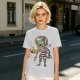 Olive T-Shirt With Cute Mummy Holding Hot Coffee Print