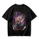 Olive T-shirt with One Piece Roronoa Zoro Three Sword Style Print