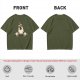 Olive T-Shirt With Surprised Peeking Chicken Graphic And Me? Text