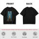 Olive Green T-Shirt With Cartoon Rabbit Character Graphic