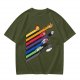 Studio Ghibli Characters Rainbow Stripe Graphic T-Shirt