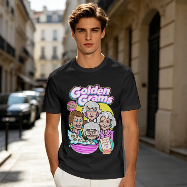 Golden Grams Themed Graphic T-Shirt Featuring The Golden Girls