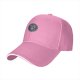 Black Baseball Cap With Circular Graphic Emblem