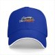 Black baseball cap with 'Living The Dream Plan B' graphic print