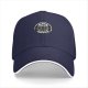 Black Coffee Logo Black Baseball Cap With White Brim Trim
