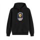 Black hoodie with retro sun graphic and 'Enjoy Today Tomorrow Will Be Worse' text