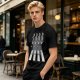 Olive T-Shirt With Skeletons Crossing Abbey Road Style Crosswalk Print