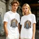 Olive t-shirt with 'I'm a Hot Mess' melting earth graphic