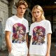 One Piece Straw Hat Luffy, Kid and Law Graphic Print T-Shirt