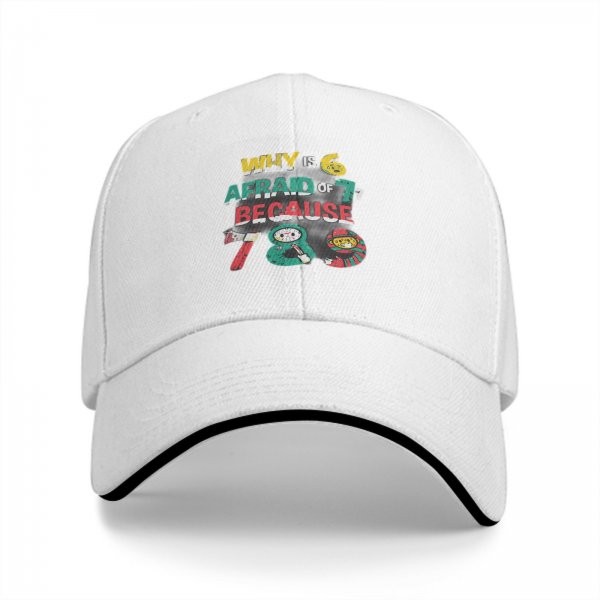 Why Is 6 Afraid Of 7? Because 7 8 9 Funny Math Cap