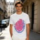 Olive T-Shirt With Funny Colon Graphic 'Keeps Your Poop On The Way' Print
