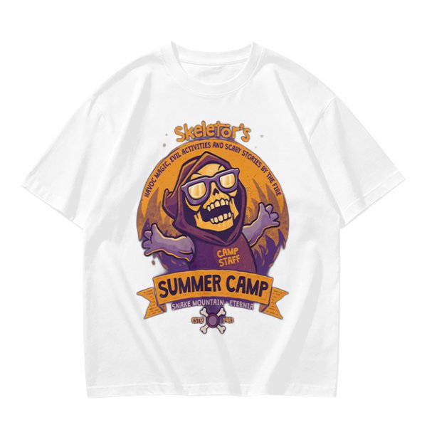 Skeletor's Summer Camp Themed Graphic T-Shirt