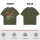 Olive T-Shirt With That's a Terrible Idea! Retro Graphic Print