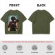 Olive Anime Character Silhouette Graphic T-Shirt