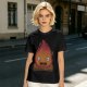 Olive T-Shirt With Cute Calcifer Fire Demon Print