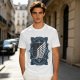 Olive T-Shirt With Attack on Titan Survey Corps Wings Print