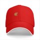Black Baseball Cap With Retro Pac-Man Graphic Design